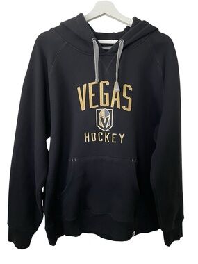 Fanatics Vegas Golden Knights  Hockey Black Gold Thick Pullover Hoodie - X-Large